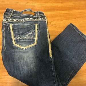 L.A. Idol Blue Boot Cut Jeans with Vintage Aesthetic